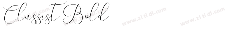Classist Bold字体转换